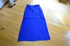Belle Badgley Mischka Faux Wrap Long Skirt Size US 10 NWT