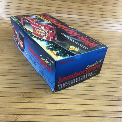 Vtg NOS Dead Stock Radio Shack Turbo Lamborghini Countach Red toy RC Complete - Picture 6 of 24