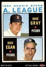 1964 Topps #572 Dave Gray / Dick Egan AL RCs Red Sox / Tigers RC 3 - VG