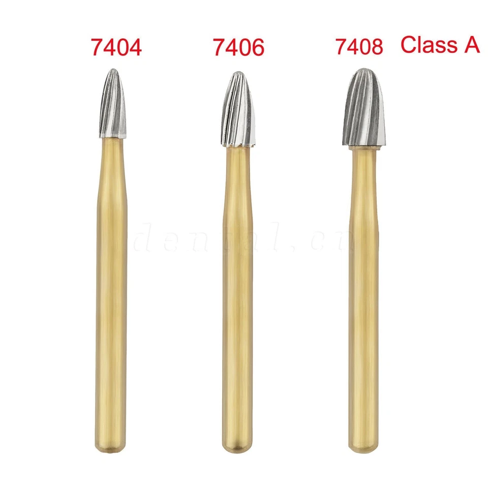 10x Recorte Dental Acabado Pulido Carburo Dorado Bur Alta Velocidad FG 1.6mm Foto 4 de 4