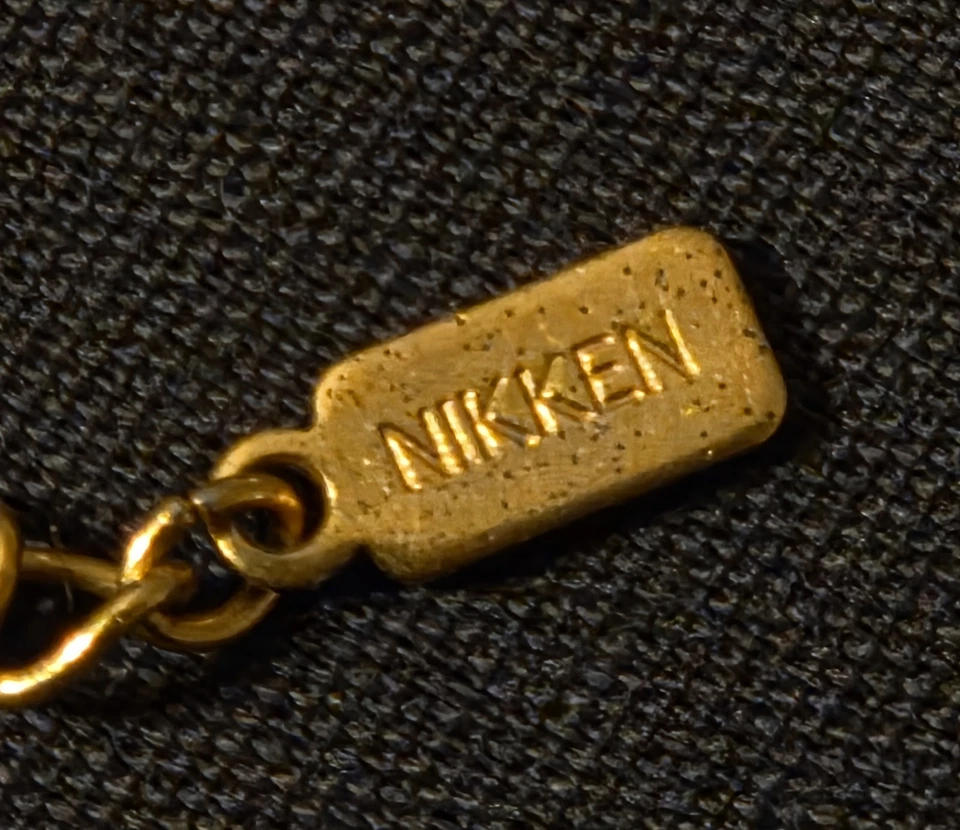 Collar Cadena Tono Oro Corte Diamante Magnético Nikken Therapy Joyería 18"-20" Foto 2 de 4