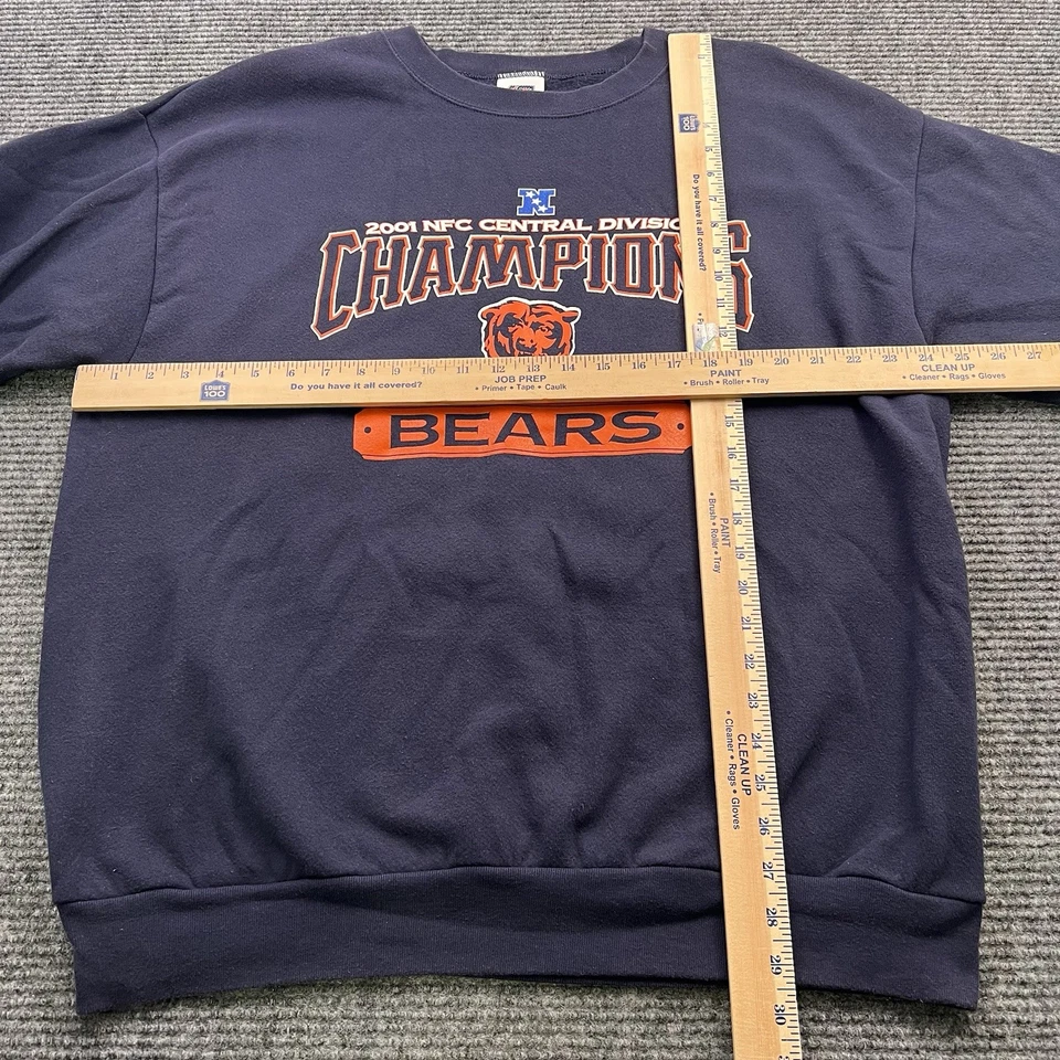 Vintage Chicago Bears Sweatshirt Unisex Size XL 2001 NFC Champions Vintage CSA - Image 4 of 4