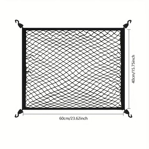 Red de carga elástica de nailon para maletero organizador de malla de diamante para camping viaje recogida - Imagen 12 de 17