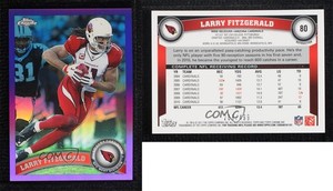 2011 Topps Chrome Retail Purple Refractor /499 Larry Fitzgerald #80