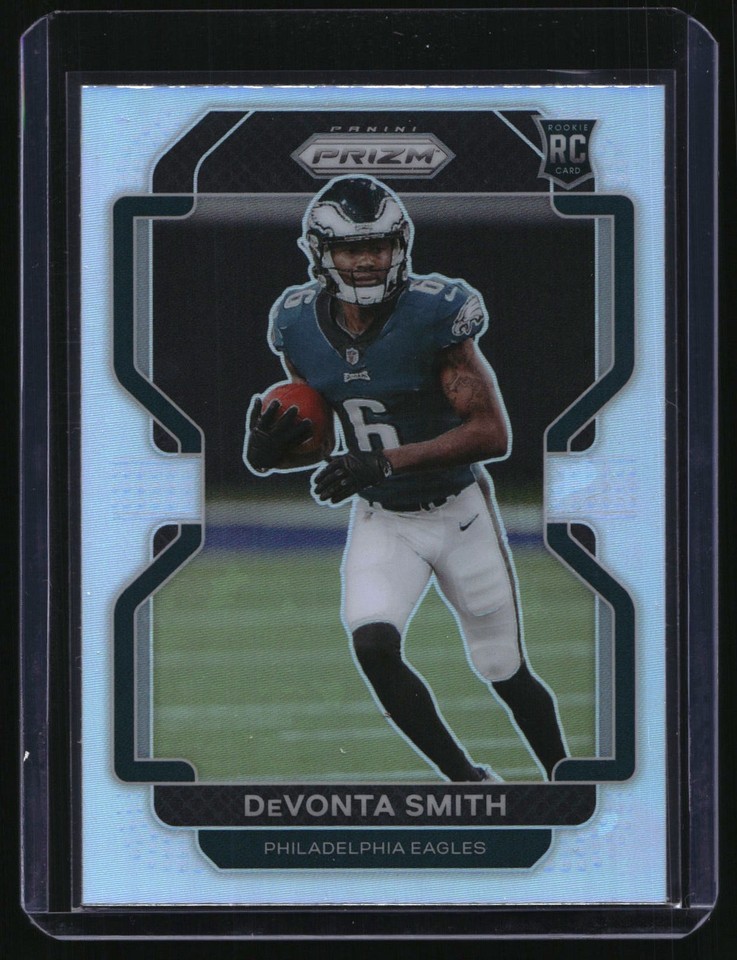 2021 Panini Prizm #V-335 DeVonta Smith Variation Silver Prizm #V-335 DeVonta Smith RC Rookie Variation Silver Prizm Eagles