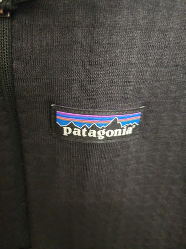 Patagonia Mens Waffle Black Jacket Large Full Zip Waffle Polartec 🔥 - Bild 2 von 7