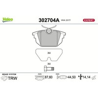 1X Bremsbelagsatz, Scheibenbremse Valeo 302704A Passend FüR Alfa Romeo Fiat