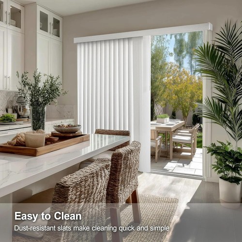 Vertical Blackout Blinds , Door Blinds & Shades, Window Shade for Sliding Doors, - Picture 10 of 14