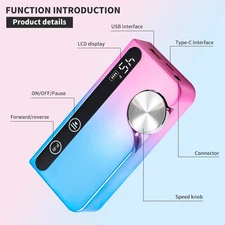 Electric Nail Drill, 45000 RPM Cordless, With 12 Bits, For Acrylic Gel Nails USA