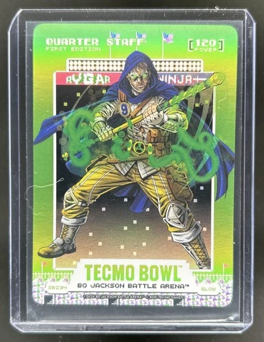 2026 Battle Arena Tecmo Bowl Quarter Staff 1st Glow Scoreboard Battlefoil #SB234