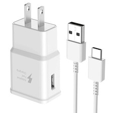 Wall Charger Plug Type-C Charging USB Cable For Samsung Galaxy S22 S23 S24