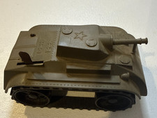 Marx Mar Wind Up Toy Tin And Plastic Army Tank Vintage No tracks Tested Works
