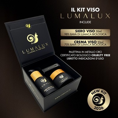 Lumalux Gesichtsserum 50ml + Gesichtscreme 50ml 98% + 75% Bio Schneckenschleim