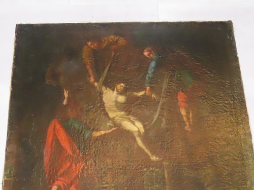 Früher Altmeister Immagine Sacra Dipinto Crocifissione Scena , Gesù - Picture 7 of 17