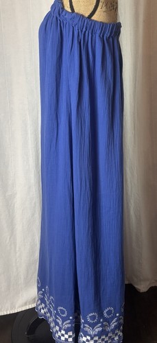 Vitamin A Daya besticktes Maxikleid Kobalt Mykonos Blau Gr. Small Strand Coverup - Bild 4 von 8