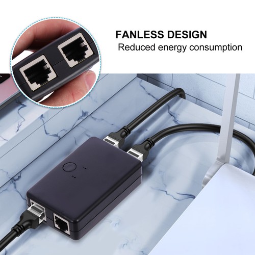 Network Ethernet Connector Office Travel Splitter Adapter - Afbeelding 7 van 12
