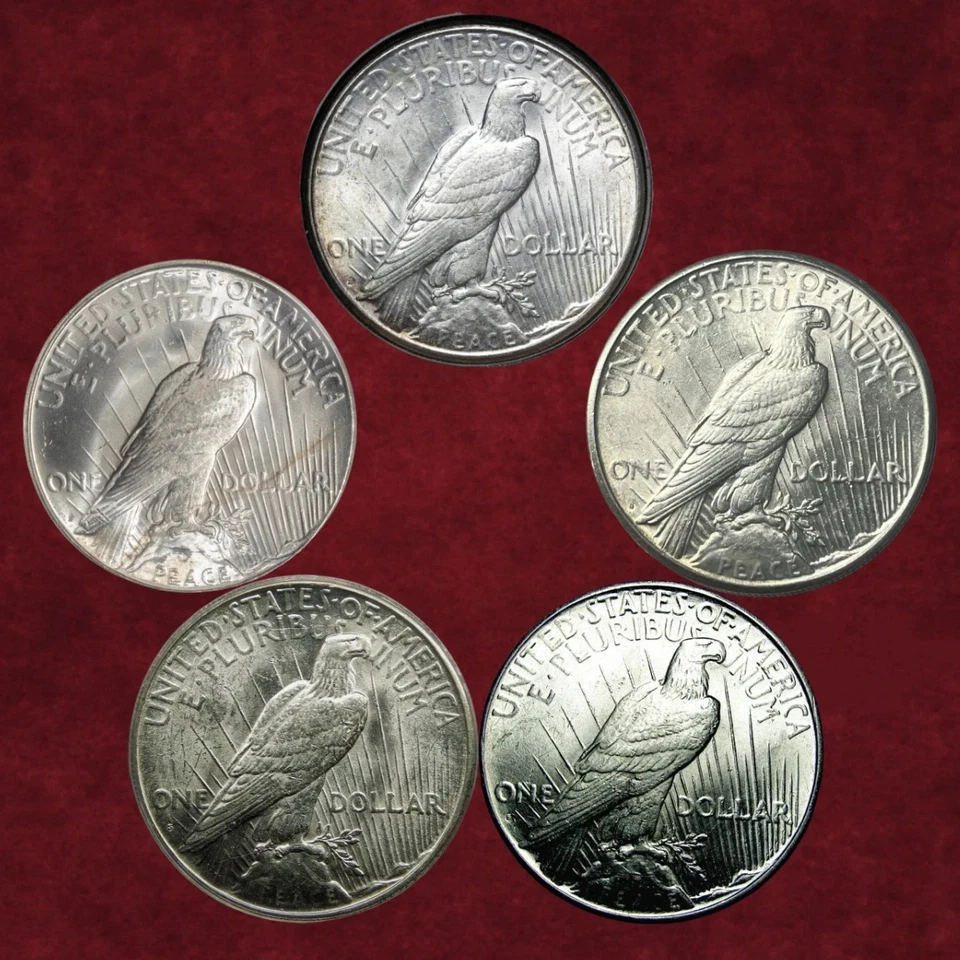 🔥Promotion🔥 Lot of 5 Coins Set-1921-1925 Continuous Date-S Mint-Free Shipping - Image 2 of 2