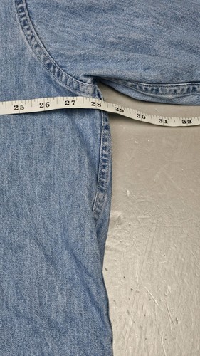 LL Bean Denim Shirt Mens 2XL. Vintage 90s Blue Button Down Casual Long Sleeve. - Imagen 3 de 4