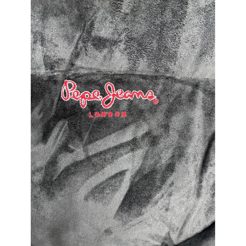 Chaqueta vintage Pepe Jeans London para hombre 42 XL negra acolchada terciopelo plumón muy rara Foto 4 de 4