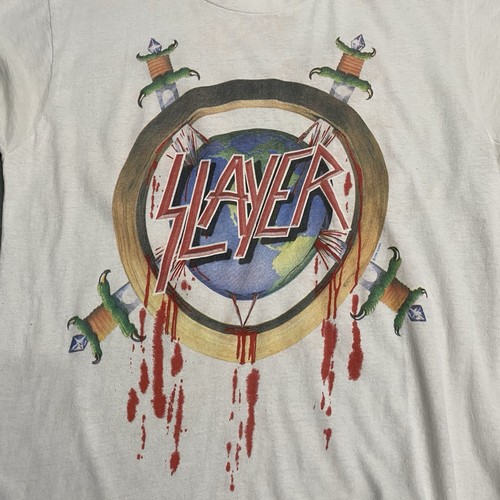 Vintage 1988 Slayer Tour Shirt Large - Picture 2 of 10
