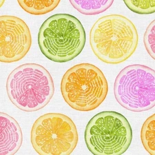 Fruit Slices Cotton Fabric