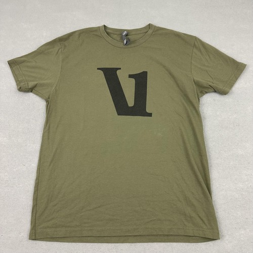 Vuori Shirt Herren Large grün Grafik V1 Baumwollmischung Freizeit Rundhals Tee T-Shirt