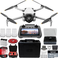 DJI Mini 4 Pro Drone Fly More Combo Plus + RC 2 Remote + Custom Hard Case Bundle