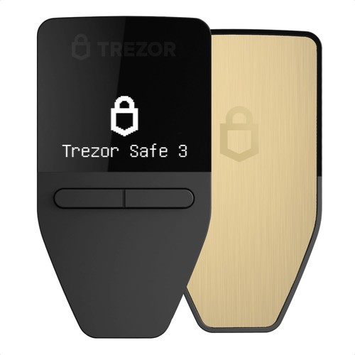 Trezor Safe 3 Secure Element Crypto Hardware Wallet Solar Gold TS3SG