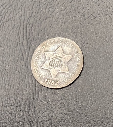 1852 Three Cent Silver Trime 3c Philadelphia Mint - Picture 5 of 6