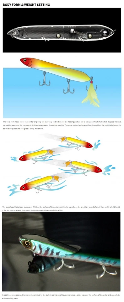 Señuelo flotante lápiz Deps Brachio Stick 02 (9026) Foto 4 de 4