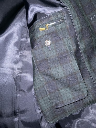 NWT $1195 BROOKS BROTHERS LUXURY BLACKWATCH COAT - SIZE 42 (LARGE) - Picture 17 of 22