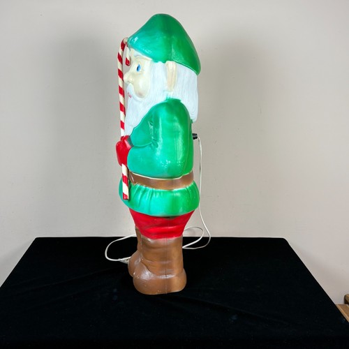 Vintage Union Products Christmas Elf Blow Don Featherstone 28" Green Yard Decor - Picture 6 of 10