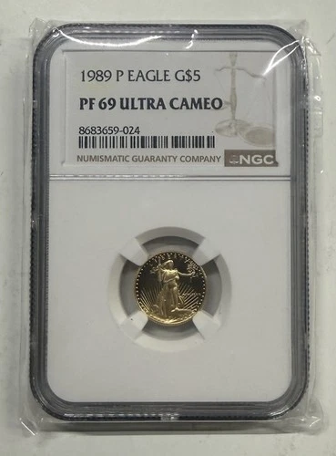 1989-P American Gold Eagle 1/10 oz Proof — photo from the most recent tracked eBay sale