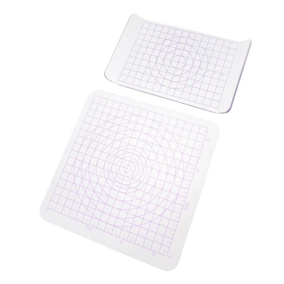 2pcs Clay Rolling Board: Acrylic Sheet with Measuring Grid - U-Shaped ...