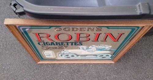 Advertising OGDEN'S Robin Cigarette Vintage Framed Mirror Collectable 45x42x2cm - Foto 4 di 7