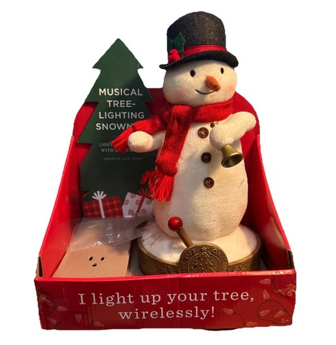 Hallmark Wireless Musical Tree Lighting Snowman 2019 Light & Music NEU!