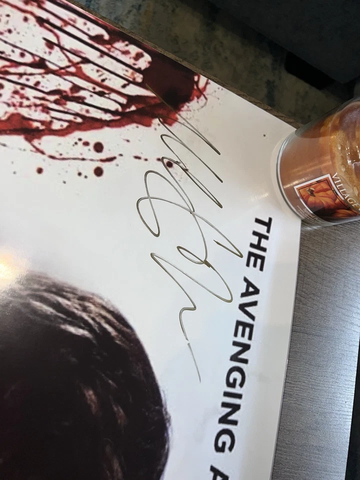 Подписанный Майклом С. Холлом рекламный плакат Декстера сезон 6 24x36 сертифицирован JSA - Изображение 3 из 4