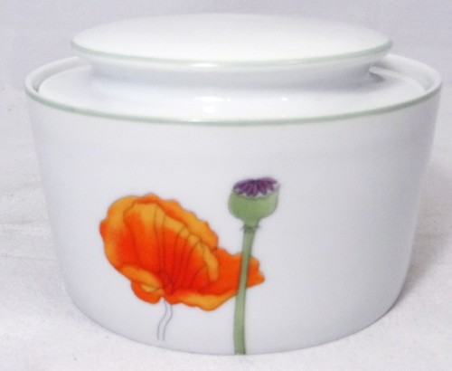 POPPY by Block Spal Covered Sugar Bowl NEW made in Portugal by Mary Lou Goetzer - Picture 4 of 10