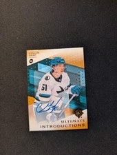 2024-25 UD Ultimate Introductions Collin Graf Auto #UI-GR San Jose Sharks