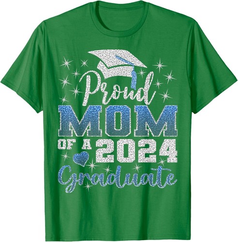 Super Proud Mom of 2024 Graduate Awesome Family College T-Shirt Hoodie - Picture 13 of 17