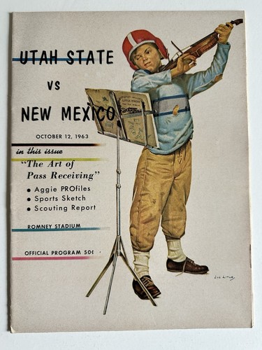 Lot of (4) Different 1963 Utah State College Football Programs - Picture 5 of 8