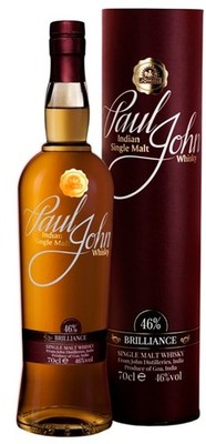 (55,8 /l) Paul John Brilliance Indischer Single Malt Whisky 46% 0,7l Flasche