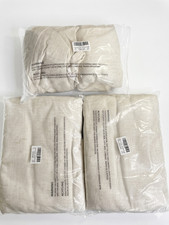 Natural Linen Curtains Set Back Tab 52x96 Inch Beige Window Panels Drapery 4 Pc