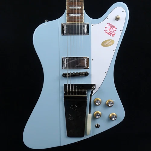 Epiphoneby Gibson Custom 1963 Firebird V Maestro Vibrola Frost Blue