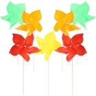  20 stücke Six-Leaf-Nadelrad Sechseckiger Bunte Windmühle Garten Windmühle