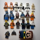 Lego Mini figures Lot Star Wars, ATF Storm Trooper, Battle Droid, Marvel, Mario