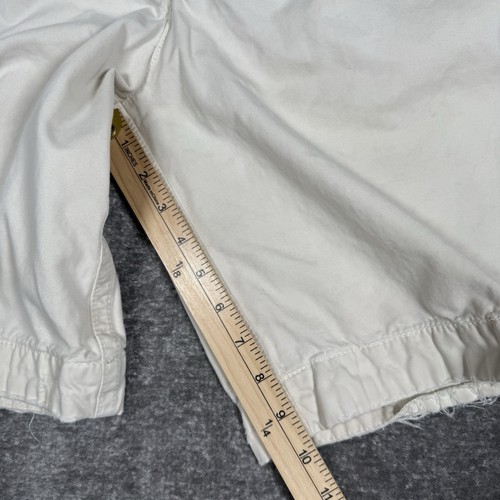 Abercrombie & Fitch Shirts Men’s 31 Beige Chino Drawstring Heavy Cotton - Picture 7 of 13
