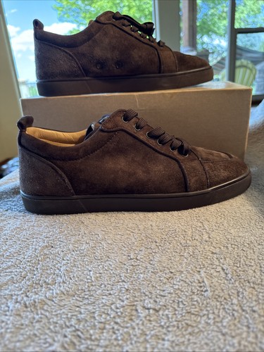Christian Louboutin Rantulow Orlato Suede Arabica Brown 45 - Picture 5 of 13