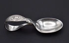 Reed & Barton Sterling Silver Curved handle Baby Spoon 3.5" with Cupid Handle