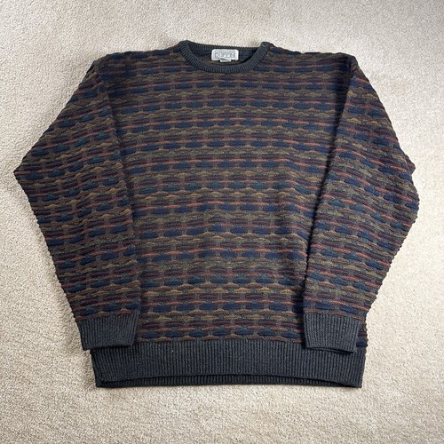 Vintage Gianfranco Ruffini Pullover Herren M Italy 3D Strickmuster - Bild 1 von 8